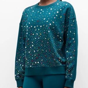 💎Terez Gemstone Classic Cotton Crewneck Sweatshirt – Size Small (NWT)💎